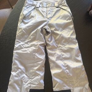 Spyder Metallic Silver Kids Size 10 Snow/Ski pant
